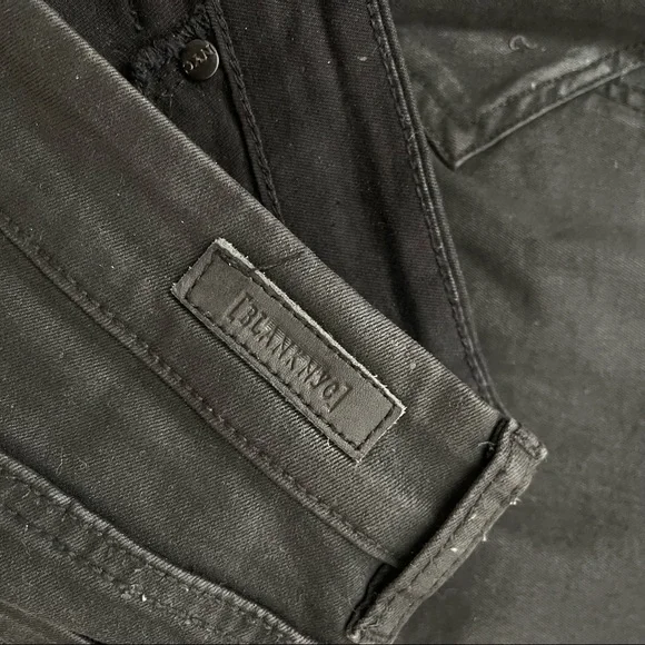 [Blank NYC] Coated Black Denim Mini Skirt - Picture 5 of 8